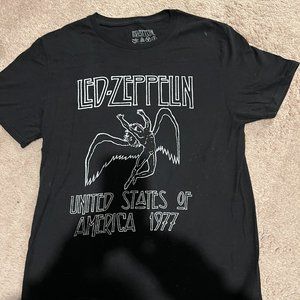 New! Led Zeppelin T shirt Size M Woman Black
